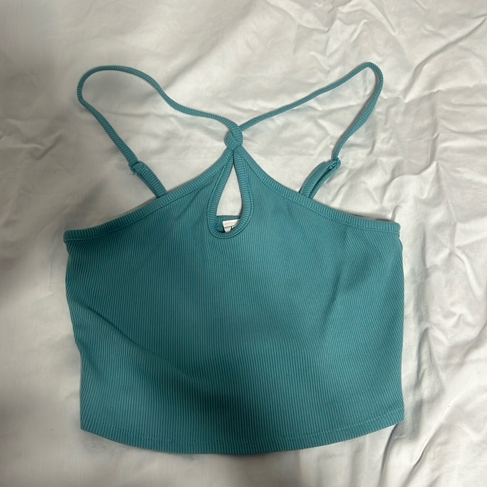 Tilly’s Blue Cross Halter top